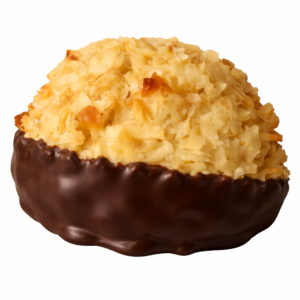 Chocolate Dipped Cottage Macaroon