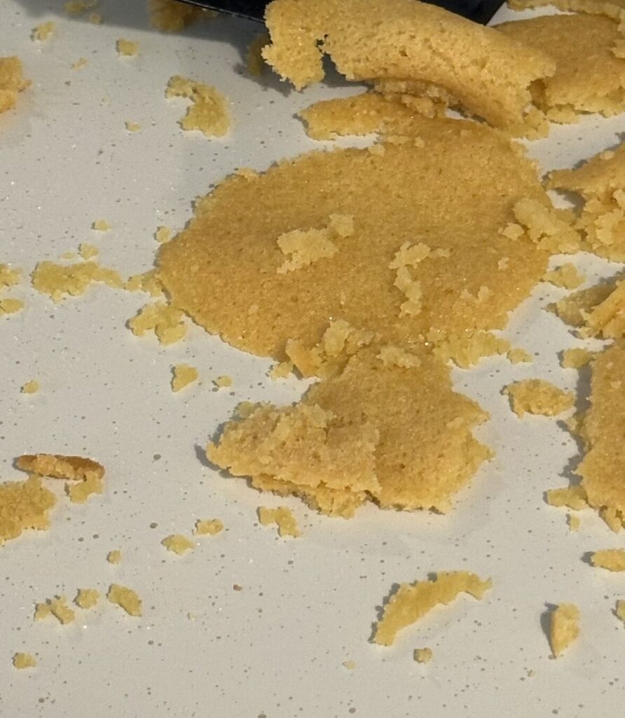 failed cookies flat cookies broken and crumbles on the cookie sheet after baking